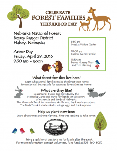 Arbor Day: Celebrate Forest Families at the Nebraska National Forest @ Nebraska National Frest Bessey Ranger District | Halsey | Nebraska | United States